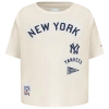 Pro Standard Girls  New York Yankees Retro Classic Ss Boxy Tee In White