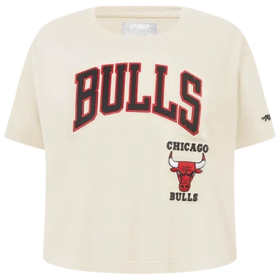 Pro Standard Kids' Girls   Chicago Bulls Retro Classic Ss Boxy T-shirt In White