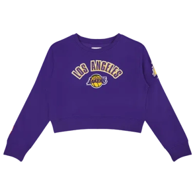 Pro Standard Kids' Girls   Lakers Patch Fleece In Purple