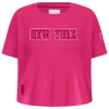 Pro Standard Girls   New York Knicks Triple Pink Ss Boxy Tee In Pink