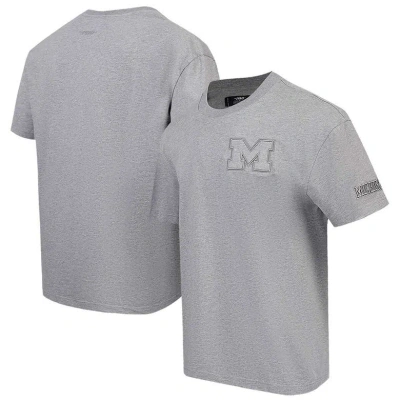 Pro Standard Gray Michigan Wolverines Neutral T-shirt