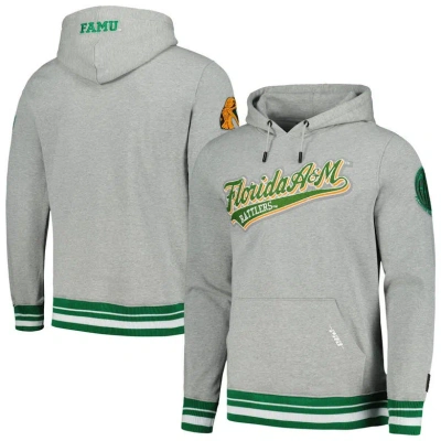 Pro Standard Heather Gray Florida A&m Rattlers Script Tail Pullover Hoodie