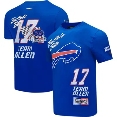 Pro Standard Josh Allen Royal Buffalo Bills Fast Lane Name & Number Player T-shirt