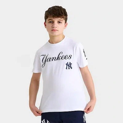 Pro Standard Kids New York Yankees Mlb Classics T-shirt In White