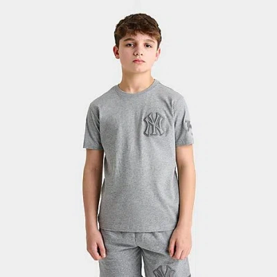 Pro Standard Kids New York Yankees Mlb Neutral T-shirt In Gray