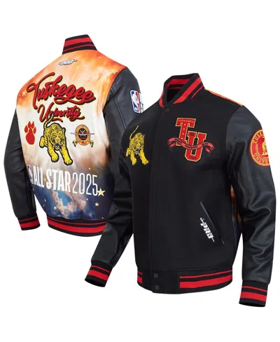 Pro Standard Men's And Women's Black 2025 Nba All-star Game X Hbcu Full-snap Satin Jacket