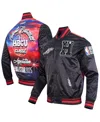Pro Standard Men's And Women's Black 2025 Nba All-star Game X Hbcu Full-snap Satin Jacket In Black