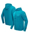 Pro Standard Men's Aqua Miami Dolphins Triple Tonal Full-zip Hoodie In Aqua