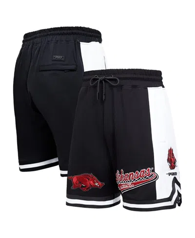 Pro Standard Men's Black Arkansas Razorbacks Script Tail Dk 2.0 Shorts