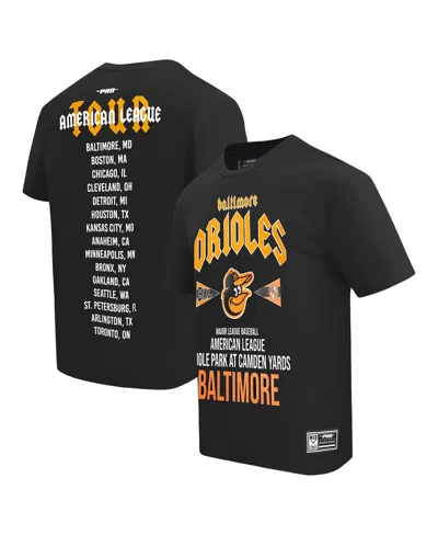 Pro Standard Men's Black Baltimore Orioles Oversized City Tour T-shirt