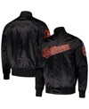 Pro Standard Men's Black Baltimore Orioles Wordmark Satin Full-snap Jacket In Black