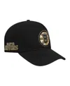 Pro Standard Men's Black Boston Bruins Metallic Logo Pinch Front Adjustable Hat In Black