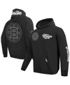 Pro Standard Men's Black Boston Bruins Paint The City Pullover Hoodie In Black