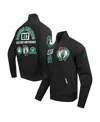 Pro Standard Men's Black Boston Celtics Area Code Twill Full-zip Jacket In Black