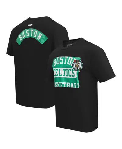 Pro Standard Men's Boston Celtics Made To Play Drop Shoulder T-shirt In Black