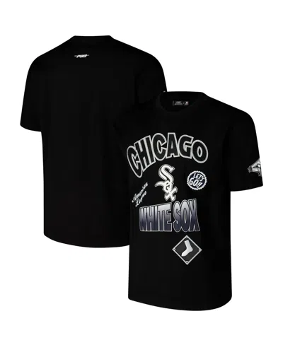 Pro Standard Men's Black Chicago White Sox Turn It Up Dropped Shoulder T-shirt