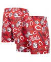 Pro Standard Men's Black Cincinnati Reds Toss Logo Woven Shorts In Black
