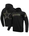 Pro Standard Men's Black Dallas Cowboys Classic Chenille Pullover Hoodie In Black