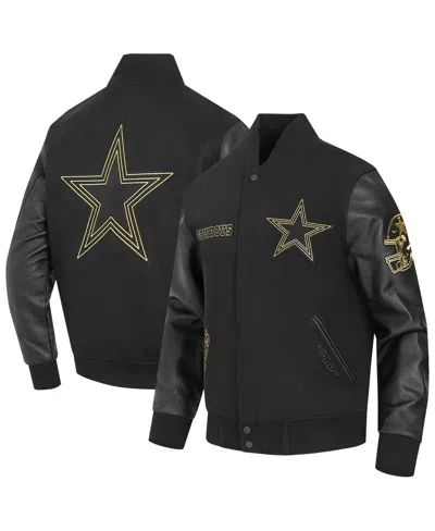 Pro Standard Men's Black Dallas Cowboys Full-zip Varsity Jacket