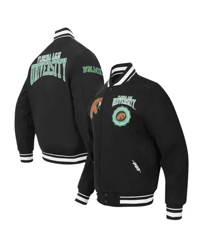 Pro Standard Men's Black Florida A & M Rattlers Crest Wool Full-zip Jacket
