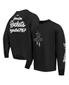 Pro Standard Men's Black Houston Rockets Paint The City Drop Shoulder Sweatshirt In Black