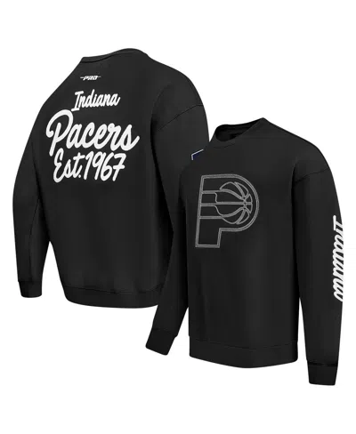 Pro Standard Men's Black Indiana Pacers Paint The City Drop Shoulder Sweatshirt