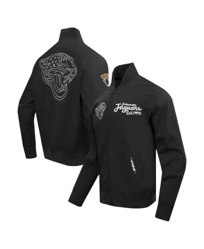 Pro Standard Men's Black Jacksonville Jaguars Paint The City Twill Full-zip Jacket
