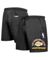 Pro Standard Men's Black Los Angeles Lakers Area Code Shorts In Black