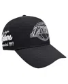 Pro Standard Men's Black Los Angeles Lakers Paint The City Pinch Front Snapback Hat In Black