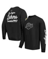 Pro Standard Men's Black Los Angeles Lakers Paint The City Pullover Sweatshirt In Black