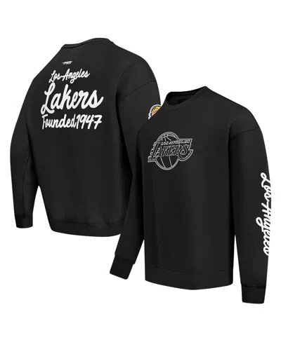 Pro Standard Men's Black Los Angeles Lakers Paint The City Pullover Sweatshirt