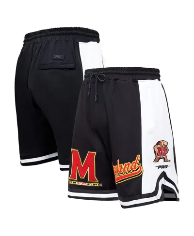 Pro Standard Men's Black Maryland Terrapins Script Tail Dk 2.0 Shorts