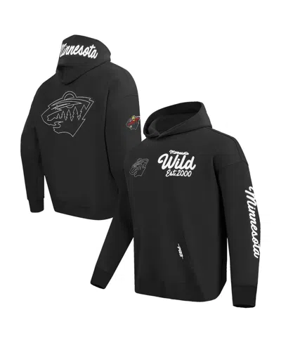 Pro Standard Men's Black Minnesota Wild Paint The City Pullover Hoodie