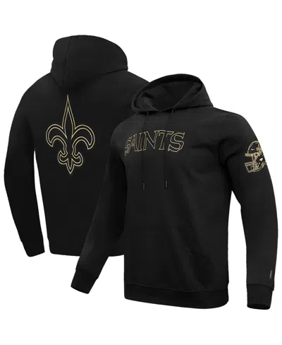 Pro Standard Men's Black New Orleans Saints Classic Chenille Pullover Hoodie