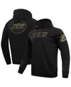 Pro Standard Men's Black New York Jets Classic Chenille Pullover Hoodie In Black