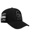 Pro Standard Men's Black Philadelphia 76ers Paint The City Pinch Front Snapback Hat In Black