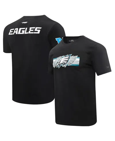 Pro Standard Men's Black Philadelphia Eagles Retro Striper T-shirt