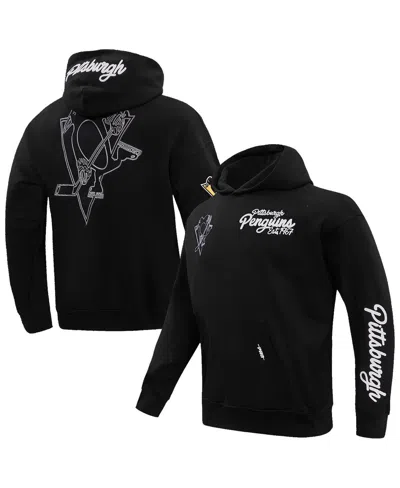 Pro Standard Men's Black Pittsburgh Penguins Paint The City Pullover Hoodie