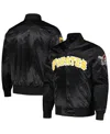 Pro Standard Men's Black Pittsburgh Pirates Wordmark Satin Full-snap Jacket In Black