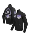 Pro Standard Men's Black Sacramento Kings Area Code Twill Full-zip Jacket In Black