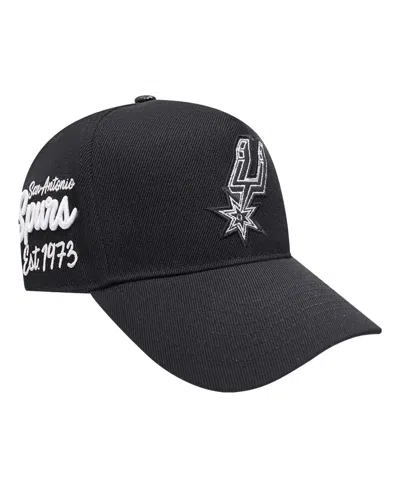 Pro Standard Men's Black San Antonio Spurs Paint The City Pinch Front Snapback Hat
