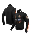 Pro Standard Men's Black San Francisco Giants Fast Lane Full-zip Track Jacket In Black