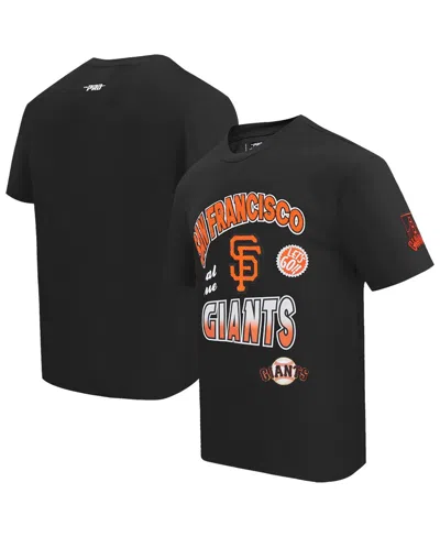 Pro Standard Men's Black San Francisco Giants Turn It Up Dropped Shoulder T-shirt