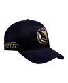 Shop Pro Standard Men's Black San Jose Sharks Metallic Logo Pinch Front Adjustable Hat