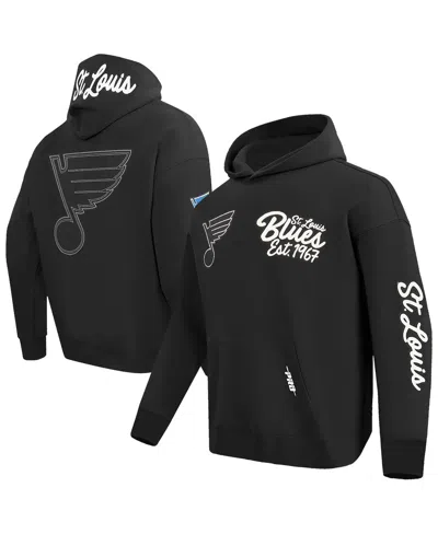 Pro Standard Men's Black St. Louis Blues Paint The City Pullover Hoodie