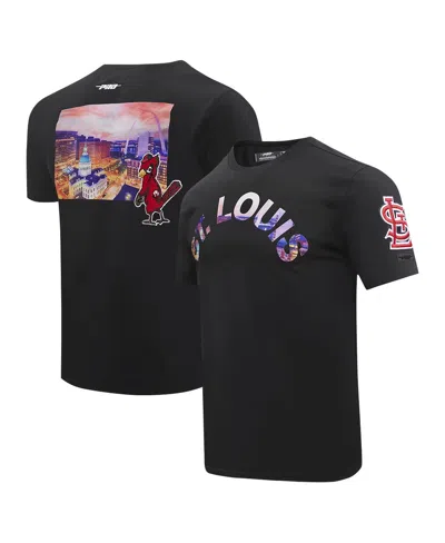 Pro Standard Men's Black St. Louis Cardinals Cityscape T-shirt