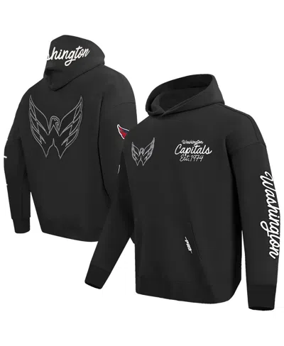 Pro Standard Men's Black Washington Capitals Paint The City Pullover Hoodie