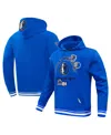Pro Standard Blue Dallas Mavericks Area Code Pullover Hoodie In Gold