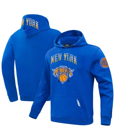 Pro Standard Men's Blue New York Knicks 2024/25 City Edition Pullover Hoodie