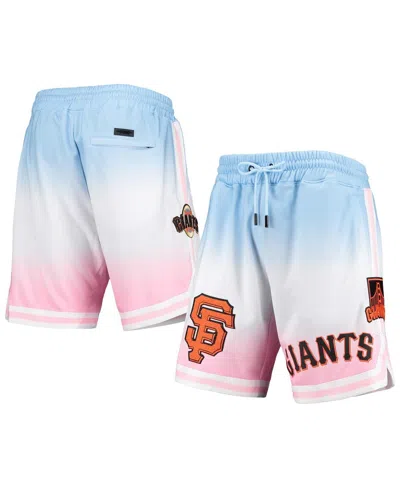 Pro Standard Men's Blue/pink San Francisco Giants Team Logo Pro Ombre Shorts In Multi